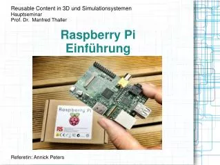 raspberry pi einf hrung
