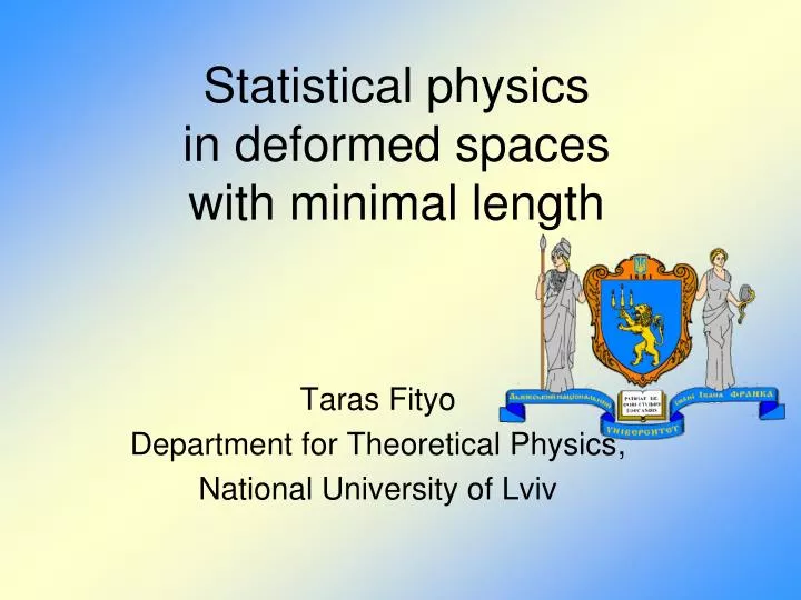 statistical physics in deformed spaces with minimal length