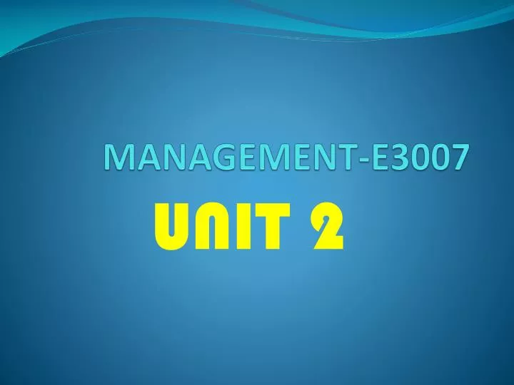 management e3007