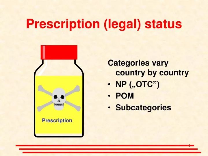 prescription legal status