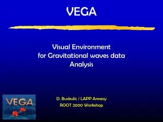 VEGA Visual Environment for Gravitational waves data Analysis