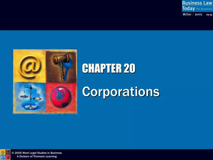 chapter 20 corporations