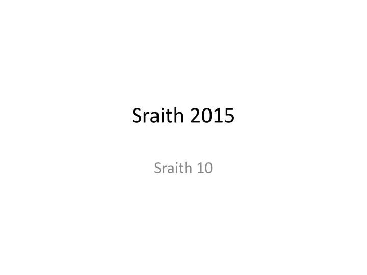 sraith 2015