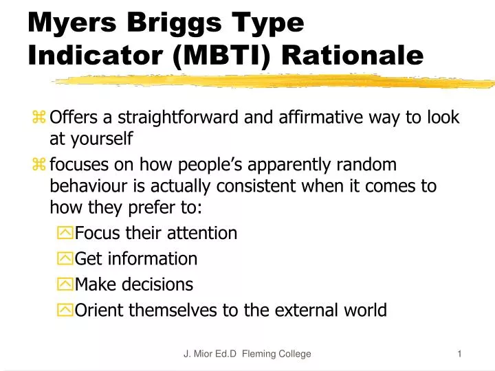 myers briggs type indicator mbti rationale