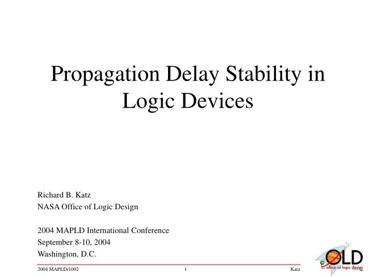 propagation delay stability in logic devices