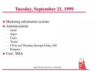 Tuesday, September 21, 1999