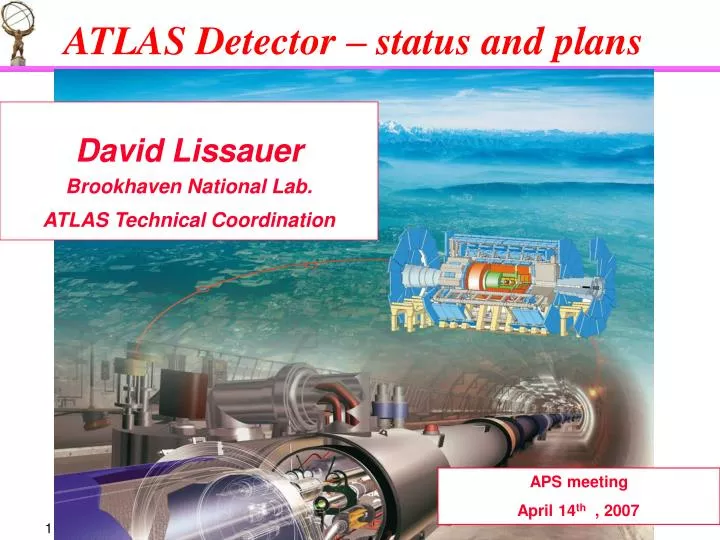 atlas detector status and plans