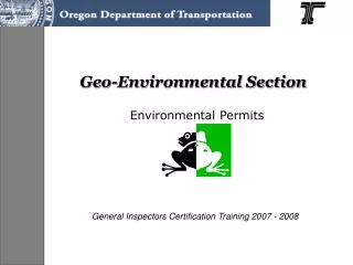 Geo-Environmental Section