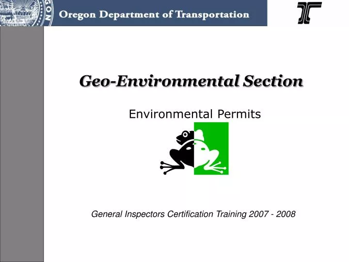 geo environmental section