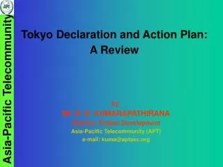 Tokyo Declaration and Action Plan: A Review