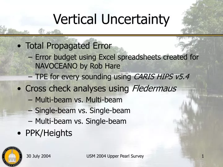 vertical uncertainty