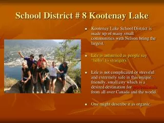 School District # 8 Kootenay Lake