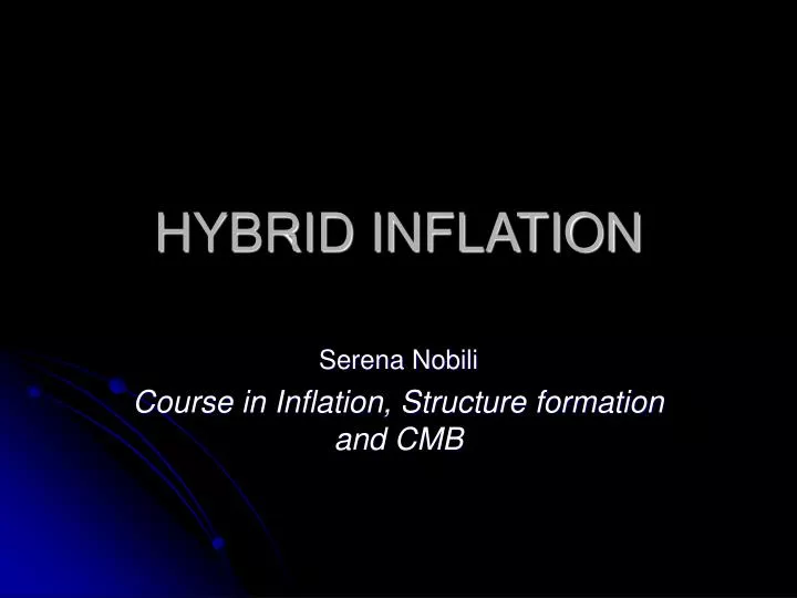 hybrid inflation