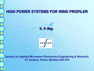 HIGH POWER SYSTEMS FOR WIND PROFILER