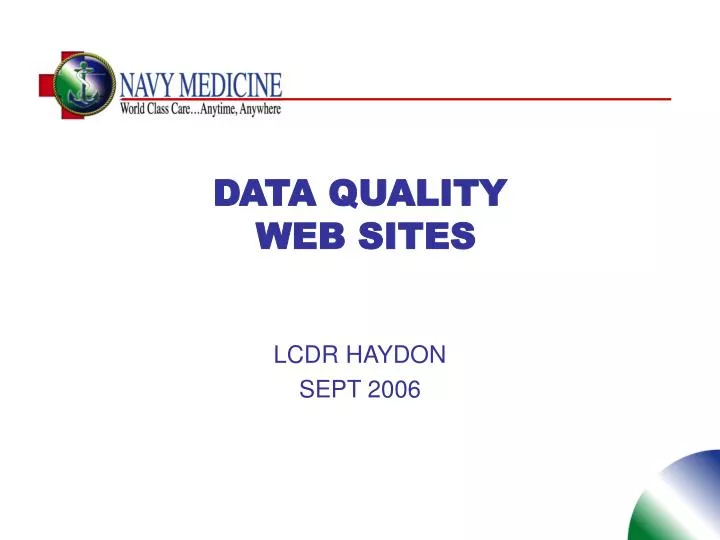 data quality web sites