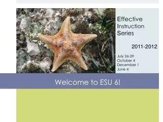 Welcome to ESU 6!