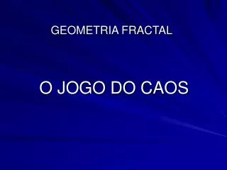 geometria fractal