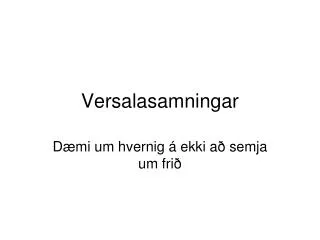 versalasamningar