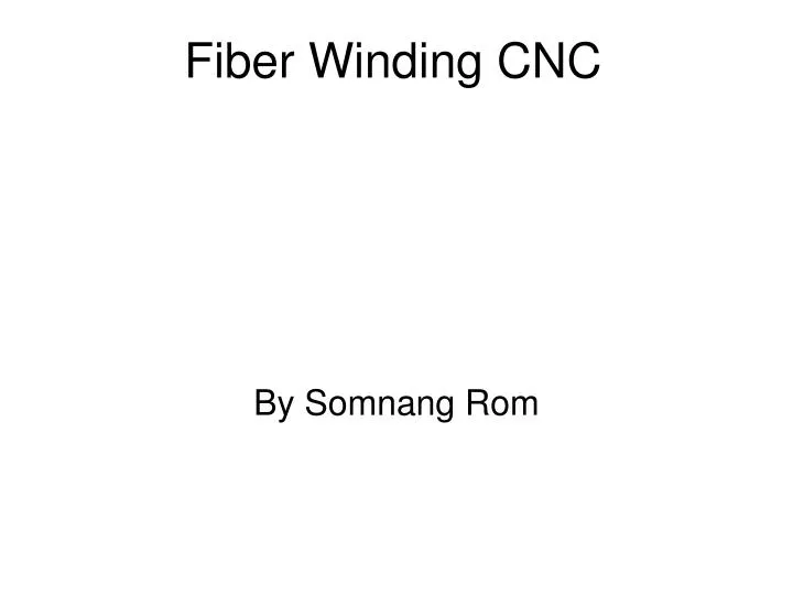 fiber winding cnc