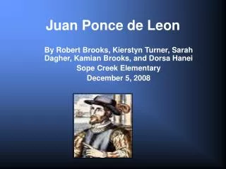 Juan Ponce de Leon