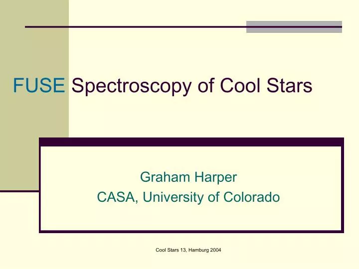 fuse spectroscopy of cool stars