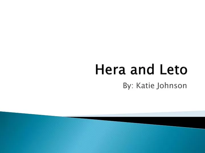 hera and leto