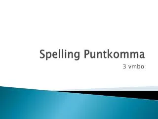 spelling puntkomma
