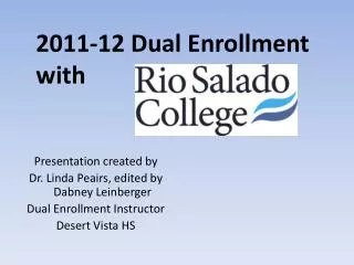 2011-12 Dual Enrollment with
