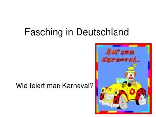 fasching in deutschland