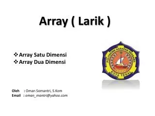 Array ( Larik )