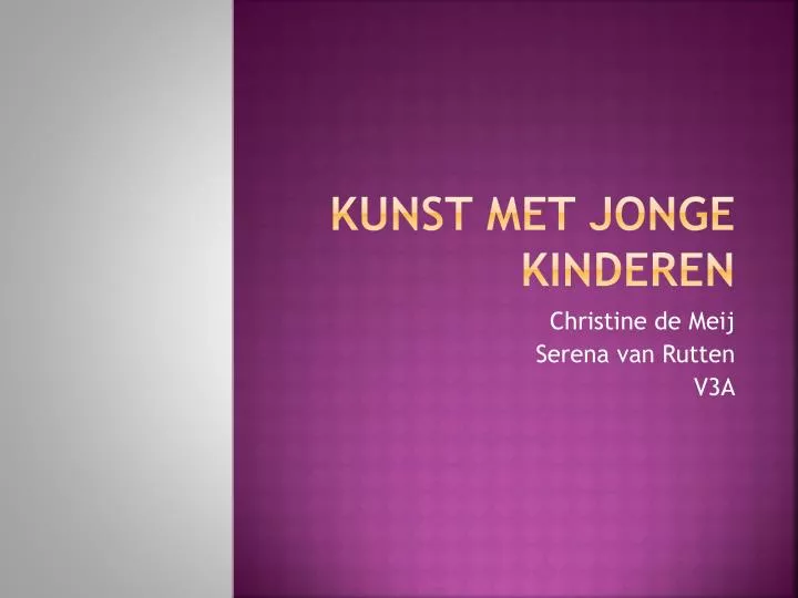 kunst met jonge kinderen