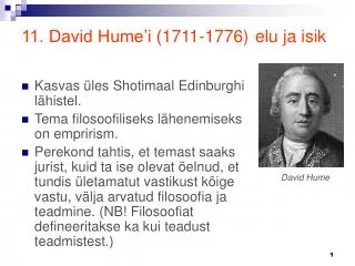 11 david hume i 1711 1776 elu ja isik