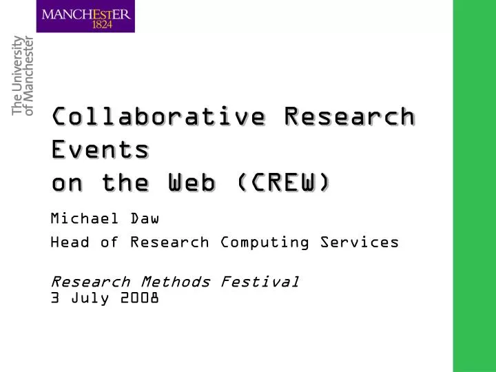 collaborative research events on the web crew