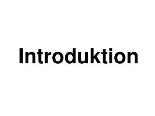 introduktion