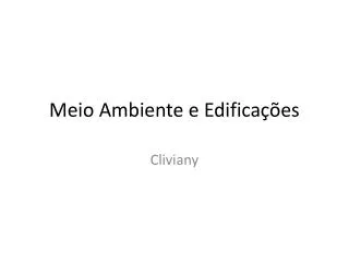 meio ambiente e edifica es