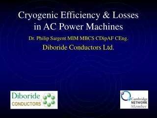 Cryogenic Efficiency &amp; Losses in AC Power Machines