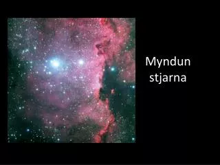 myndun stjarna