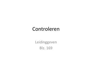 controleren