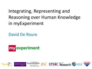 Integrating, Representing and Reasoning over Human Knowledge in myExperiment