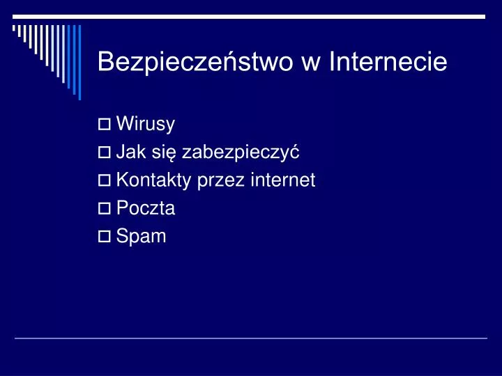 bezpiecze stwo w internecie