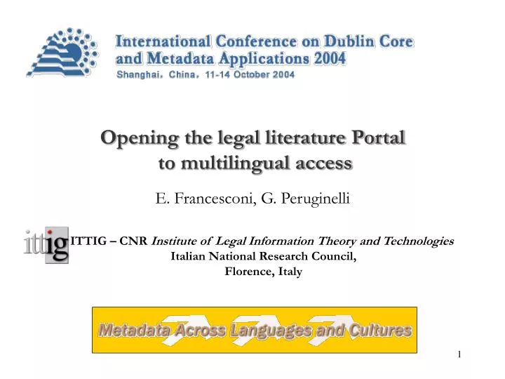 opening the legal literature portal to multilingual access