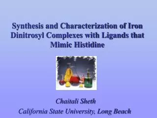 Synthesis and Characterization of Iron Dinitrosyl Complexes with Ligands that Mimic Histidine