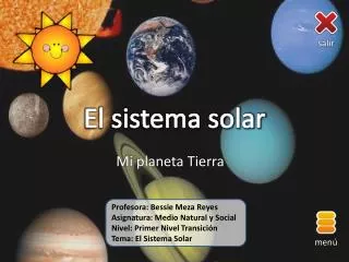 el sistema solar