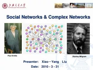 Social Networks &amp; Complex Networks