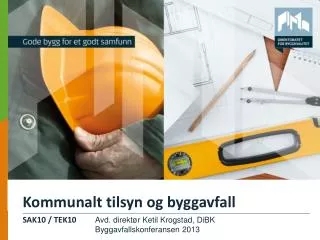 kommunalt tilsyn og byggavfall