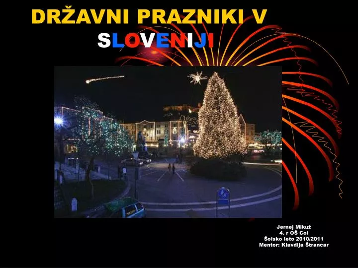 dr avni prazniki v s l o v e n i j i