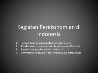 kegiatan perekonomian di indonesia