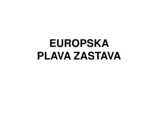 europska plava zastava