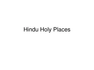 Hindu Holy Places