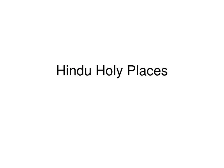 hindu holy places